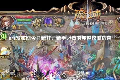 DNF發布網今日新開，新手必看的完整攻略指南！