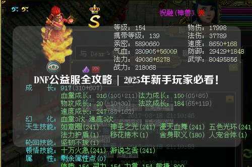 DNF公益服全攻略 | 2025年新手玩家必看！