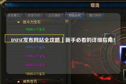 DNFSF發布網站全攻略|新手必看的詳細指南!
