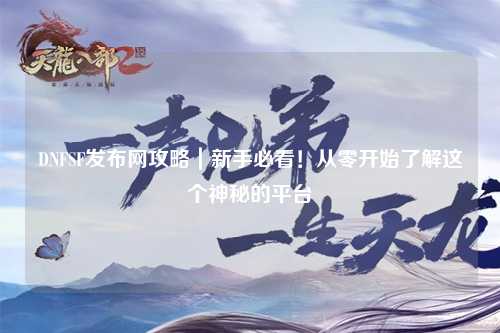 DNFSF發布網攻略｜新手必看！從零開始了解這個神秘的平臺
